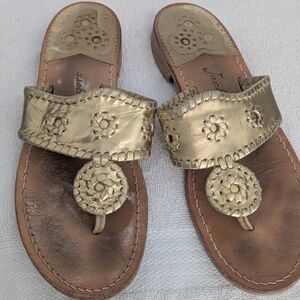 Jack Rogers Women's Metallic Gold Sandals